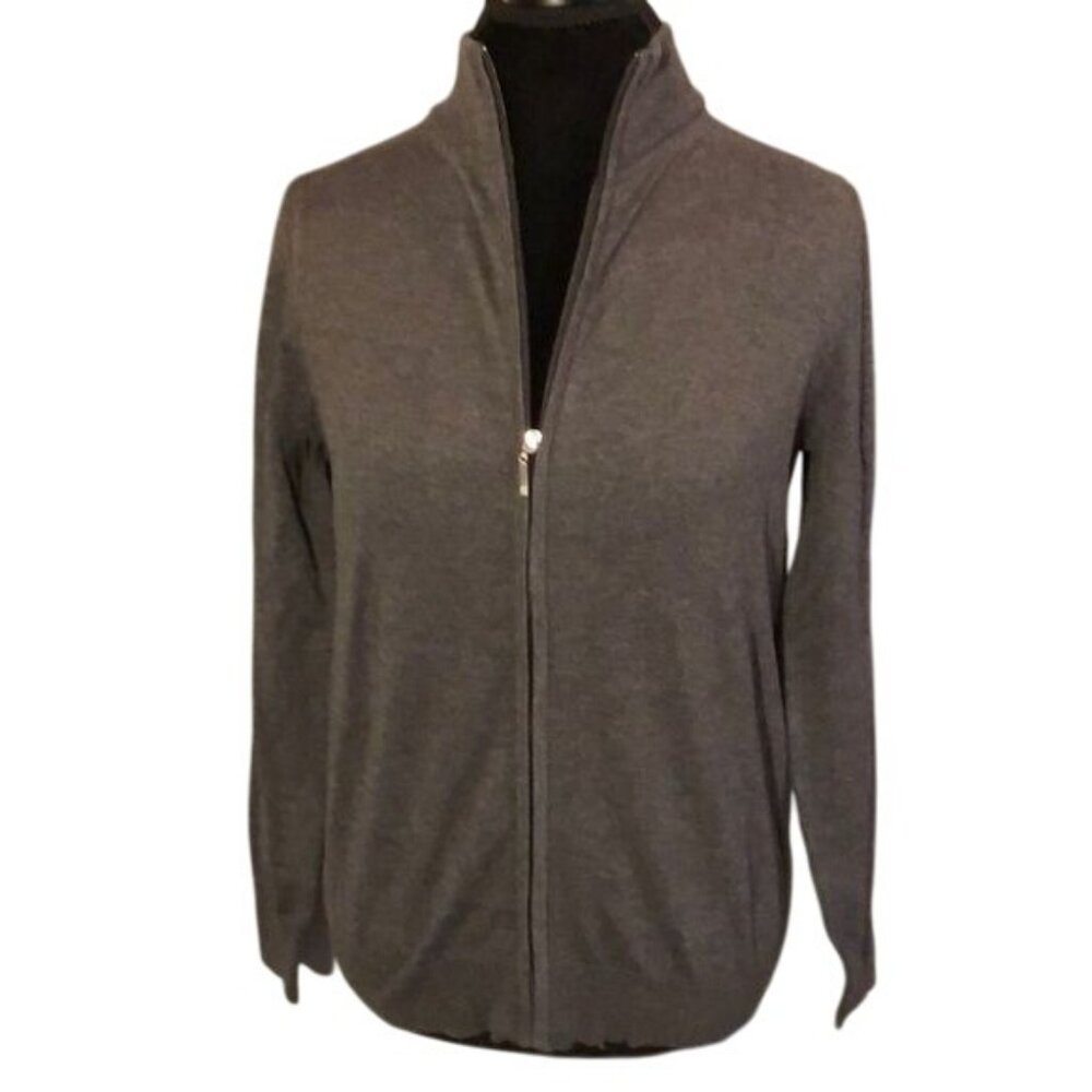 Edwards Uniform Zip Sweater - Dark Gray, Size Small (6-8)